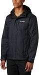 Columbia Herren Wasserdicht Regenjacke, Schwarz, XXL