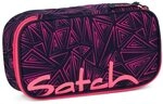 Satch Schlamperbox - M&auml;ppchen gro&szlig;, Trennfach, Geodreieck - Pink Bermuda