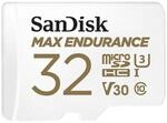 SanDisk MAX ENDURANCE Video Monitoring for Dashcams & Home Monitoring 32 GB microSDHC