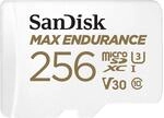 SanDisk MAX ENDURANCE microSDXC Speicherkarte mit Adapter 256 GB (Für Dashcams und SanDisk MAX ENDURANCE microSDXC Speicherkarte mit Adapter 256 GB (Für Dashcams und