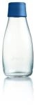 Retap ApS 0.3 Litre Small Borosilicate Glass Water Bottle, Dark Blue