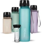 720&deg;DGREE Trinkflasche 1l uberBottle softTouch +Fr&uuml;chtebeh&auml;lter - BPA-Frei -