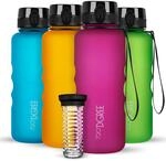 720&deg;DGREE Trinkflasche 1,5l uberBottle softTouch +Fr&uuml;chtebeh&auml;lter - BPA-Frei -