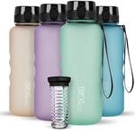 720&deg;DGREE Trinkflasche 1,5l uberBottle softTouch +Fr&uuml;chtebeh&auml;lter - BPA-Frei -