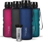 720&deg;DGREE Trinkflasche 1,5l uberBottle softTouch +Fr&uuml;chtebeh&auml;lter - BPA-Frei -