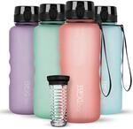 720&deg;DGREE Trinkflasche 1,5l uberBottle softTouch +Fr&uuml;chtebeh&auml;lter - BPA-Frei -