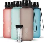720&deg;DGREE Trinkflasche 1,5l uberBottle softTouch +Fr&uuml;chtebeh&auml;lter - BPA-Frei -