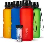 720&deg;DGREE Trinkflasche 1,5l uberBottle softTouch +Fr&uuml;chtebeh&auml;lter - BPA-Frei -