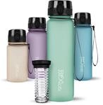 720&deg;DGREE Trinkflasche 1l uberBottle softTouch +Fr&uuml;chtebeh&auml;lter - BPA-Frei -