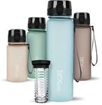 720&deg;DGREE Trinkflasche 1l uberBottle softTouch +Fr&uuml;chtebeh&auml;lter - BPA-Frei -