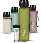 720&deg;DGREE Trinkflasche 1l uberBottle softTouch +Fr&uuml;chtebeh&auml;lter - BPA-Frei -