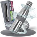 boddels Trinkflasche Twee 500ml - Deine Isolierflasche f&uuml;r jeden Anlass (Hellgrau)