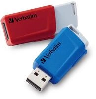 VERBATIM Store 'n' Click USB-Stick 2x I USB 3.2 Gen 1 I 32GB I Speicherstick mit