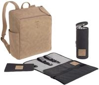 L&Auml;SSIG Baby Wickelrucksack Wickeltasche mit Zubhe&ouml;r veganes Leder/Tender Backpack