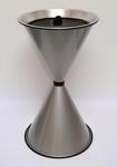 Standaschenbecher Diabola 71x40 cm silber Marke Szagato Made in Germany (Industrie