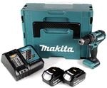 Makita DHP 485 RMJ 18 V Li-Ion Akku Schlagbohrschrauber im Makpac + 2 x 4,0 Ah...