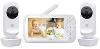 Motorola Nursery VM35-2 / Ease 35-2 Babyphone mit 2 Kameras 5,0 Zoll Video Baby