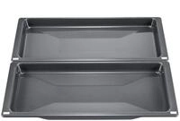Bosch HEZ530000 Zubeh&ouml;r f&uuml;r Back&ouml;fen, 2 Universalpfannen, schmales Format, grau,