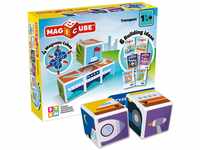 Geomag 122, Magicube Transport - Building Game with Magnetic Cubes, 4 Cubes
