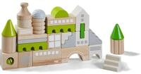 HABA 305456 - Bausteine Coburg, 28-teiliges Baustein-Set zum Bauen von Stadtkulissen,