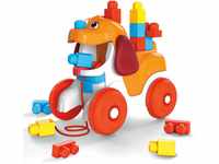 MEGA Bloks GNW63 - Hündchen zum Hinterherziehen, Bauset mit 15 Bausteinen, Spielzeug