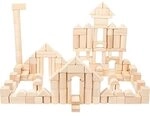 small foot Baukl&ouml;tze aus Holz, Set mit 200 Teilen, inkl. Br&uuml;cken, Zylindern,