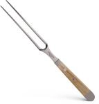 G&Uuml;DE Solingen - Fleischgabel geschmiedet, 18 cm, Olivenholz, ALPHA OLIVE,
