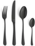 Amefa AUSTIN SCHWARZ | Besteckset 24-teilig | PVD-veredeltes schwarzes Besteck Set 