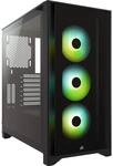 CORSAIR iCUE 4000X RGB Mid-Tower-ATX-PC-Geh&auml;use mit Geh&auml;rtetem Glas - 3x SP120 RGB
