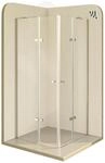 i-flair ALICE Duschkabine 90x90 cm, Eckduschkabine mit Eckeinstieg, 180 cm...