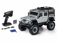 Carson 1:8 Land Rover Defender 100% RTR Silber, Ferngesteuertes Auto, RC...