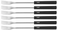 Spring K&auml;sefondue-Gabeln BASIC 6er-Set, schwarz, nummeriert, 26 cm | Fonduegabeln