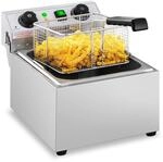 Royal Catering Elektro-Fritteuse Edelstahl (3200 W, Kapazit&auml;t: 10 l,