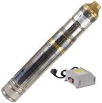 Agora-Tec&reg; 4 Zoll Brunnenpumpe Tiefbrunnenpumpe 500W-screw 15m Kabel