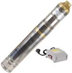Agora-Tec&reg; 4 Zoll Brunnenpumpe Tiefbrunnenpumpe 500W-screw 30m Kabel