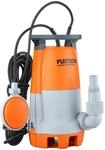 FUXTEC Teichpumpe Schmutzwasserpumpe Tauchpumpe 350 Watt, max. 7500 l/h, max. 7 m