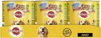 Pedigree Hundefutter Nassfutter 3 Sorten Rind, Lamm, Huhn, 1er Pack (1 x 9.6 kg)