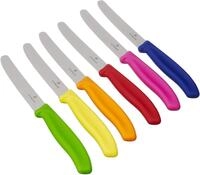 Victorinox 6 St&uuml;ck Tafelmesser - K&uuml;chenmesser - Br&ouml;tchenmesser Swiss Classic...