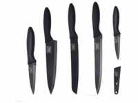homiez 5-teiliges Messerset ColourCut mit Klingenschutz, Schäl-, Allzweck-,