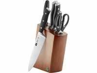 BALLARINI Savuto Nero Messerblock, 7-tlg., Holzblock dunkel, Messer und Schere aus