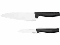 Fiskars Messer-Set, Hard Edge, Kochmesser und Gemüsemesser, Elegantes Design,