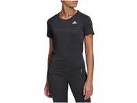 adidas Womens Adi Runner Tee T-Shirt, Black, XS