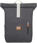 Johnny Urban Rolltop Rucksack Damen & Herren Schwarz Anthrazit - Adam Large - 16"