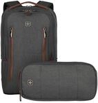 WENGER CityUpgrade Laptop-Rucksack mit Umh&auml;ngetasche, Kompakt, Notebook bis 16...