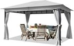 TOOLPORT Gartenpavillon 3x4 m ca. 180g/m&sup2; Dachplane wasserdicht Pavillon - 4