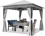 TOOLPORT Gartenpavillon 3x3 m ca. 180g/m&sup2; Dachplane wasserdicht Pavillon - 4