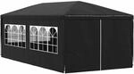 vidaXL Partyzelt 3x6 m Anthrazit Pavillon Gartenzelt Bierzelt Gartenpavillon