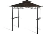Hardtop BBQ Grill Pavillon 1,5x2,4m Doppelstegplatten Polycarbon Grillpavillon