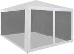 vidaXL Partyzelt mit 4 Seitenw&auml;nden 4x3m Gartenzelt Festzelt Pavillon Garten