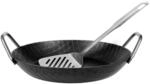 GR&Auml;WE F400 Schmiedeeiserne Servierpfanne, &Oslash; 28 cm, Eisenpfanne mit Wender